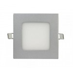 Downlight panel LED Cuadrado 120x120mm Gris Plata 7W